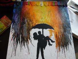 Melted Crayon Art